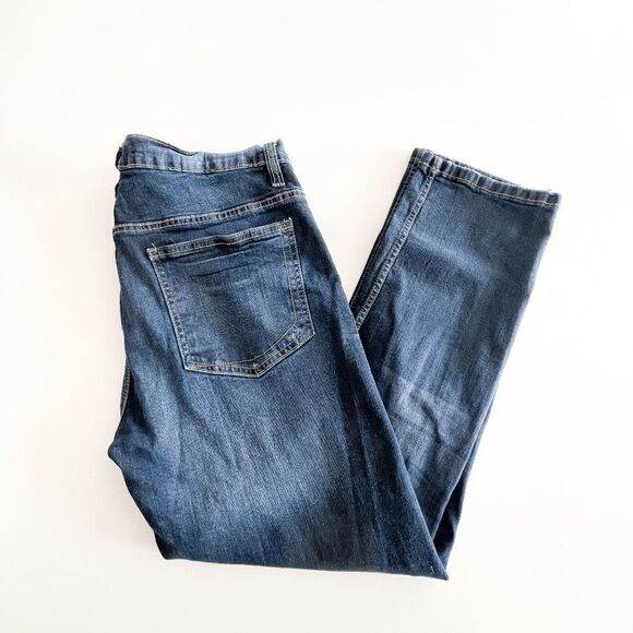 Paper Denim & Cloth Mens Denim Jeans Straight Mid Rise Blue Wash 36/30 - Picture 4 of 9